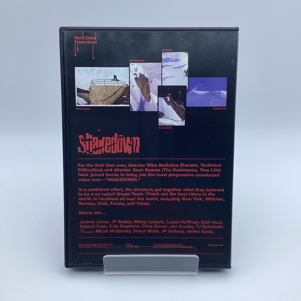 The Shakedown 2003 DVD Mack Dawg Production MDP Movie Snowboarding - Picture 2 of 6